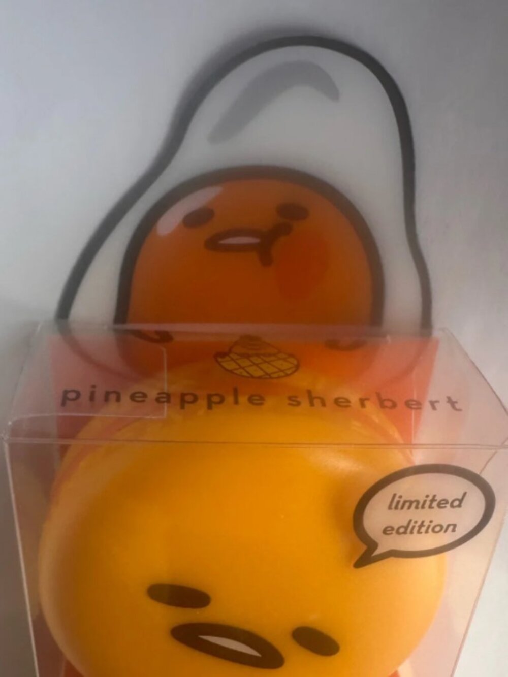 The Crème Shop x Gudetama Pineapple Sherbet Macaron Lip Balm Limited Edition - Picture 2 of 5